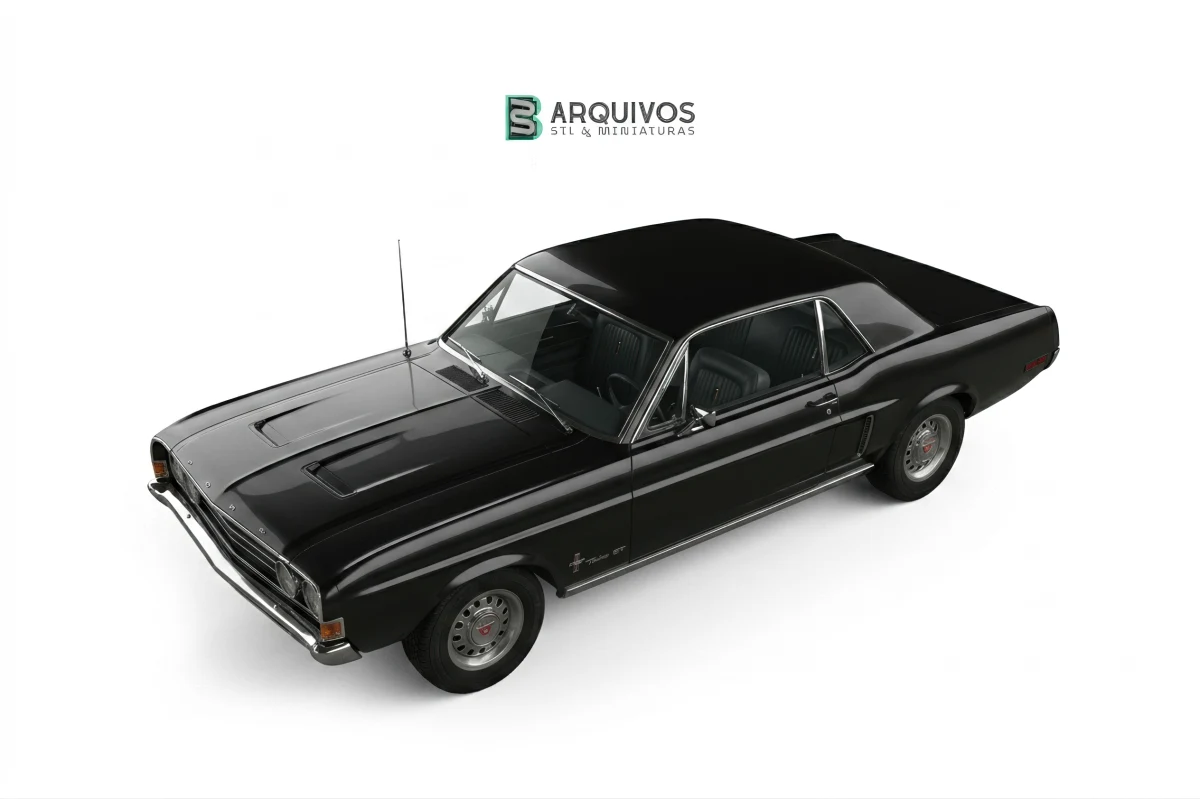 Modelo 3D STL - Ford Mustang 1968 Hardtop — foto 2
